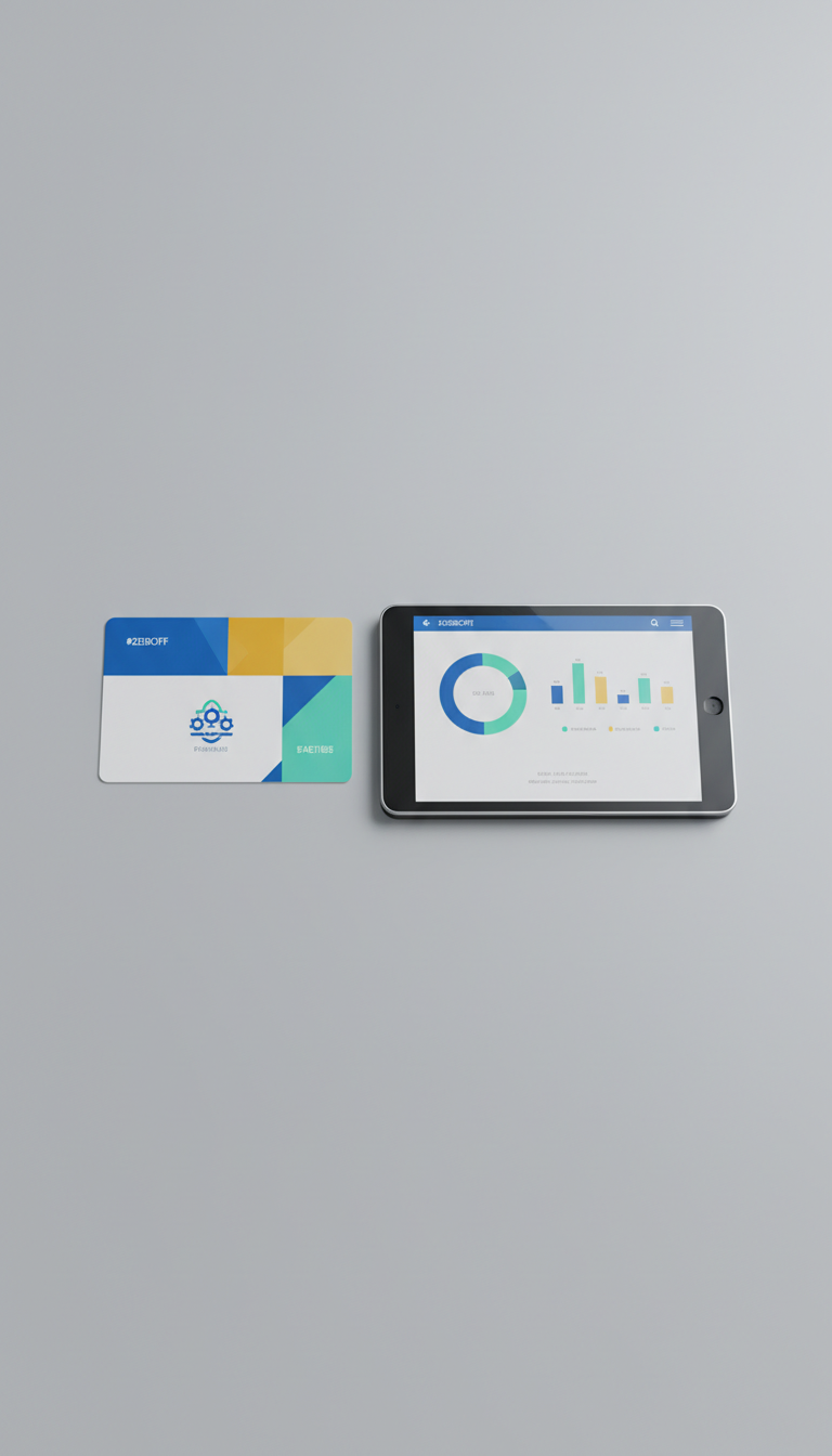 Branded Certification Card Beside Tested Device