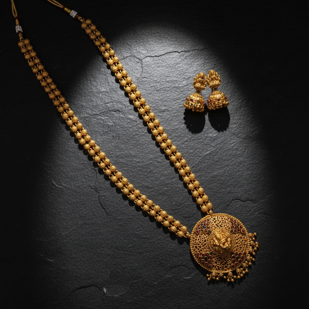 Lakshmi Double-Strand — Dark Stone