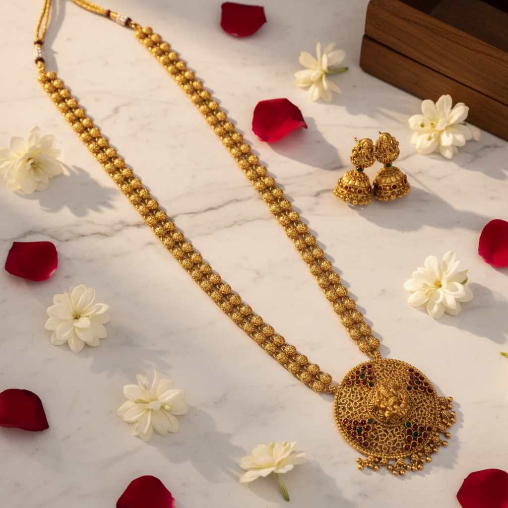 Lakshmi Double-Strand — Marble Florals